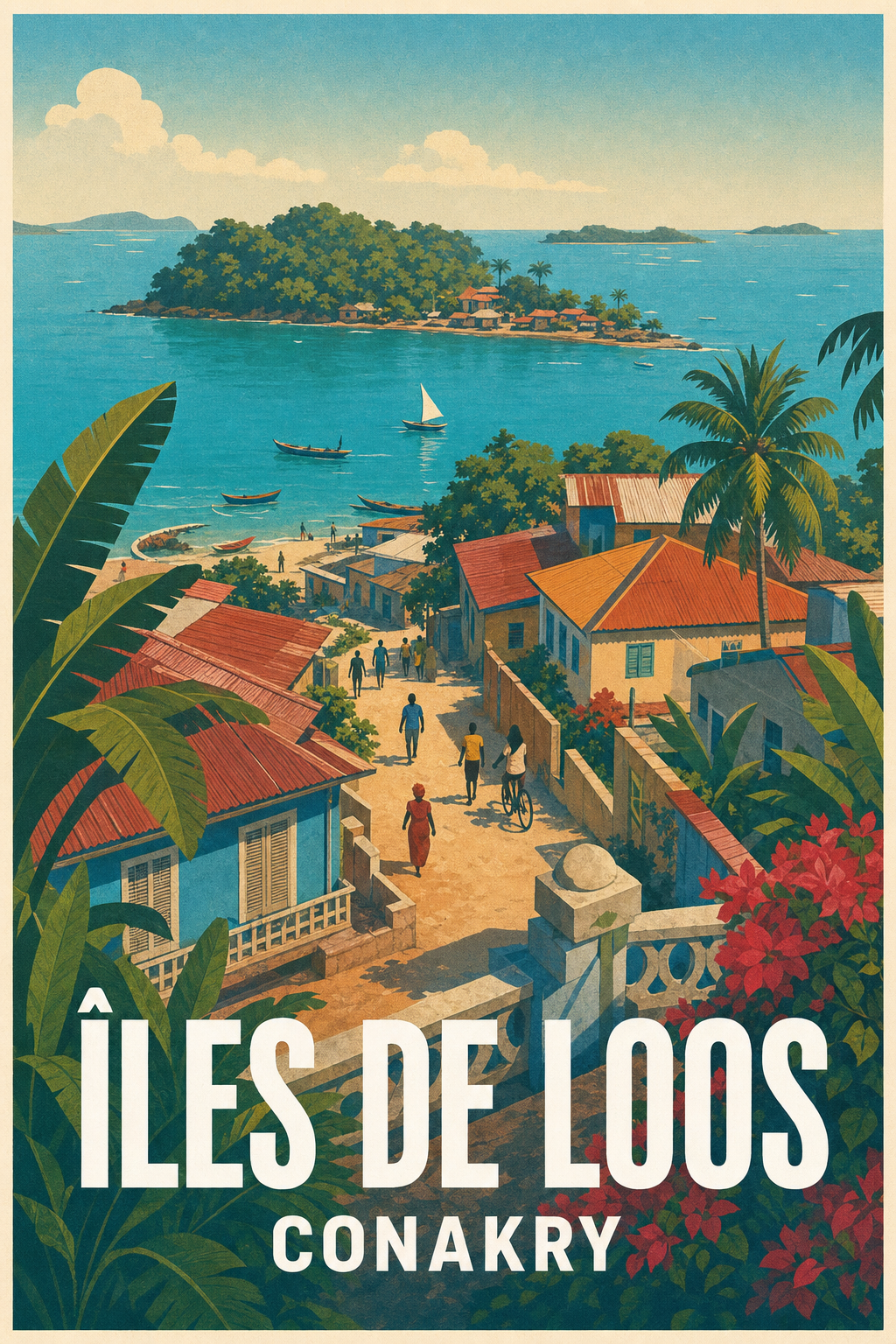 Affiche des Îles de Loos, poster Conakry