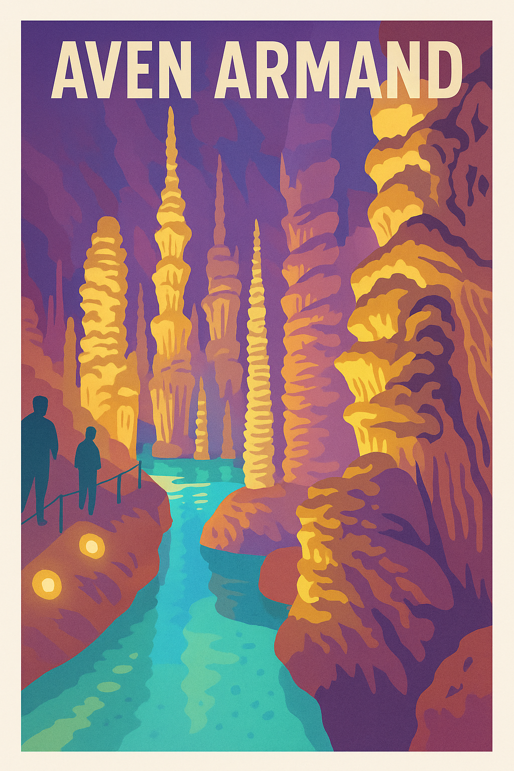 Affiche de Aven Armand - Plongez au cœur des stalagmites géantes
