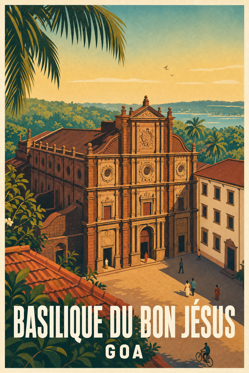 Affiche de la Basilique du Bon Jésus, poster Goa