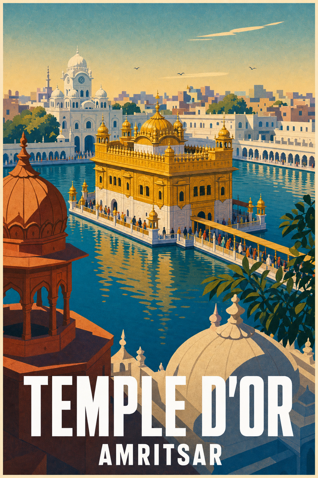 Affiche du Temple d'Or, poster Amritsar
