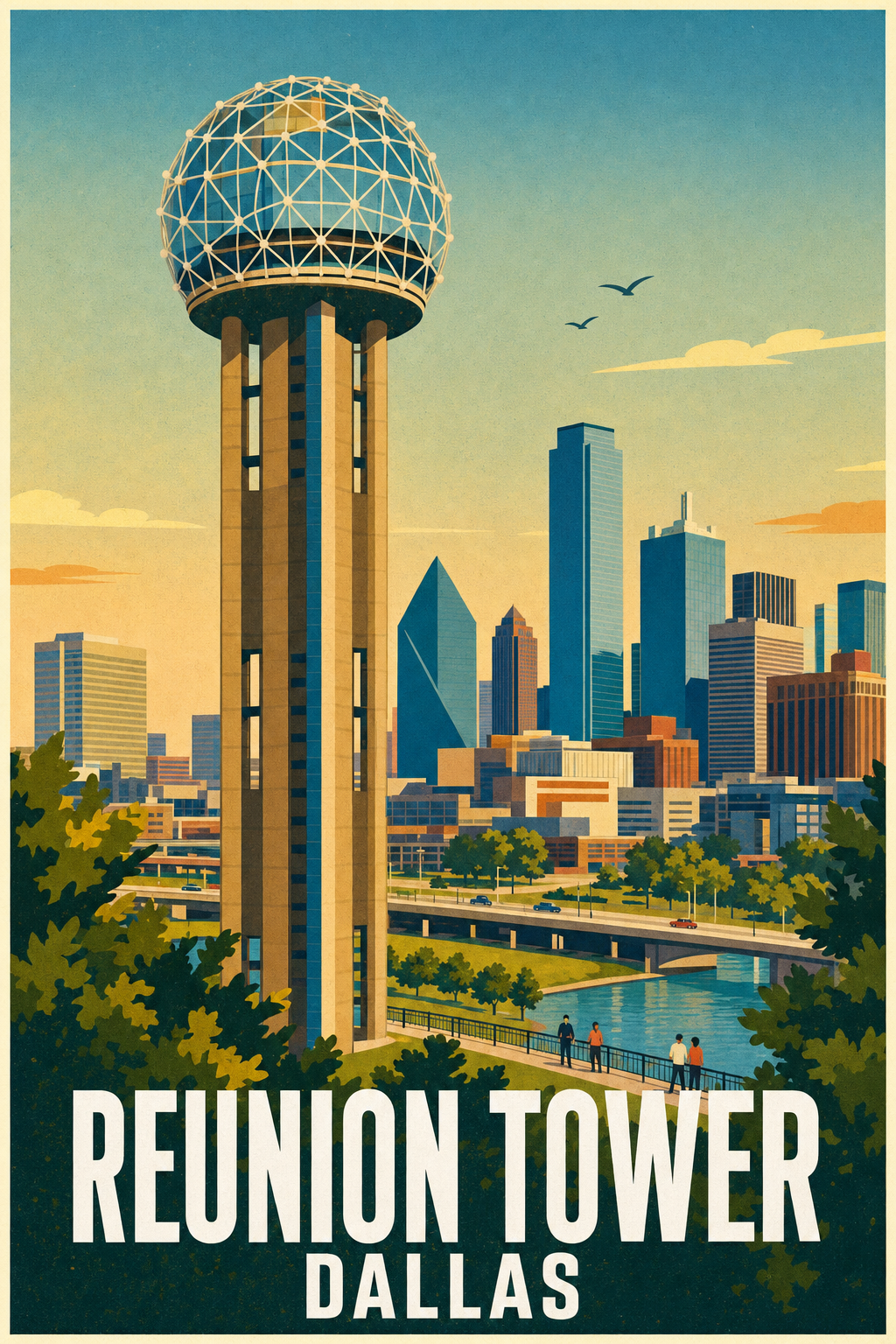 Affiche de Dallas, Reunion Tower
