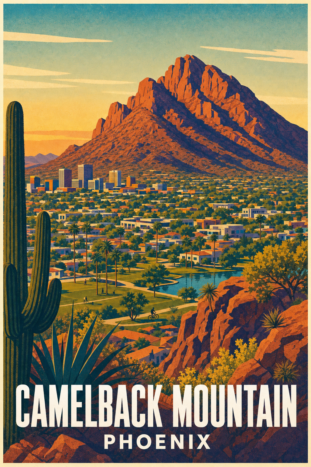 Affiche de Phoenix, Camelback Mountain