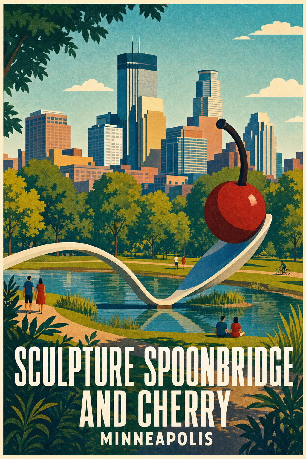 Affiche de Minneapolis, Spoonbridge and Cherry