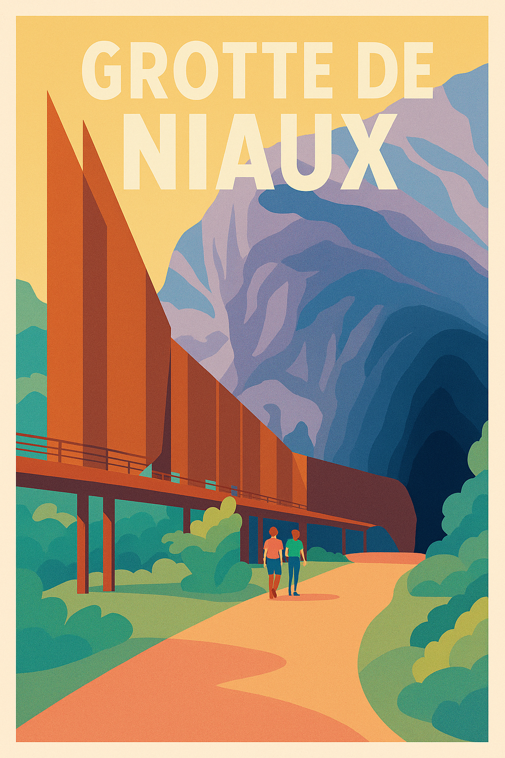Affiche de Grotte de Niaux - Un voyage fascinant au cœur de la Préhistoire