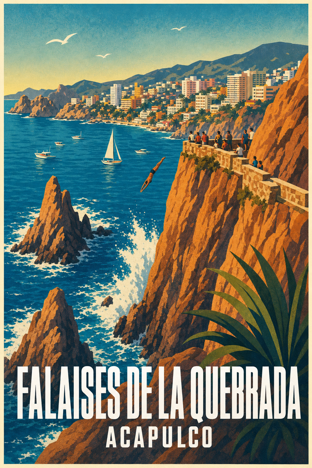 Poster des Falaises de la Quebrada, Acapulco
