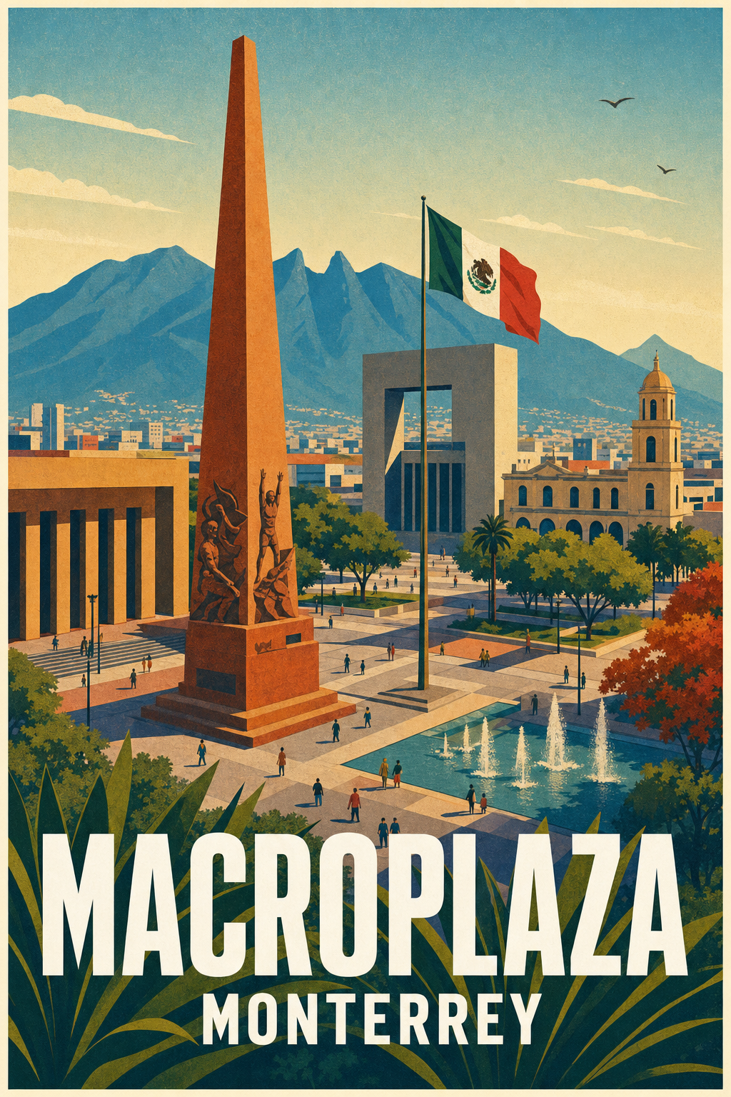 Affiche de Monterrey, poster Macroplaza