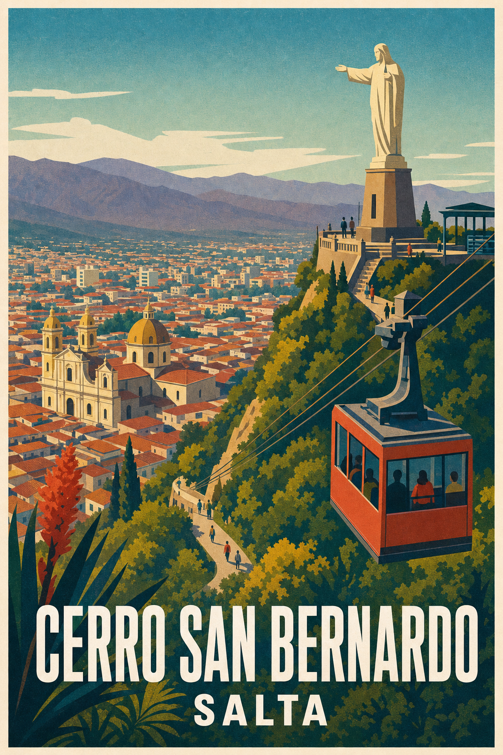 Affiche de Salta, poster du Cerro San Bernardo