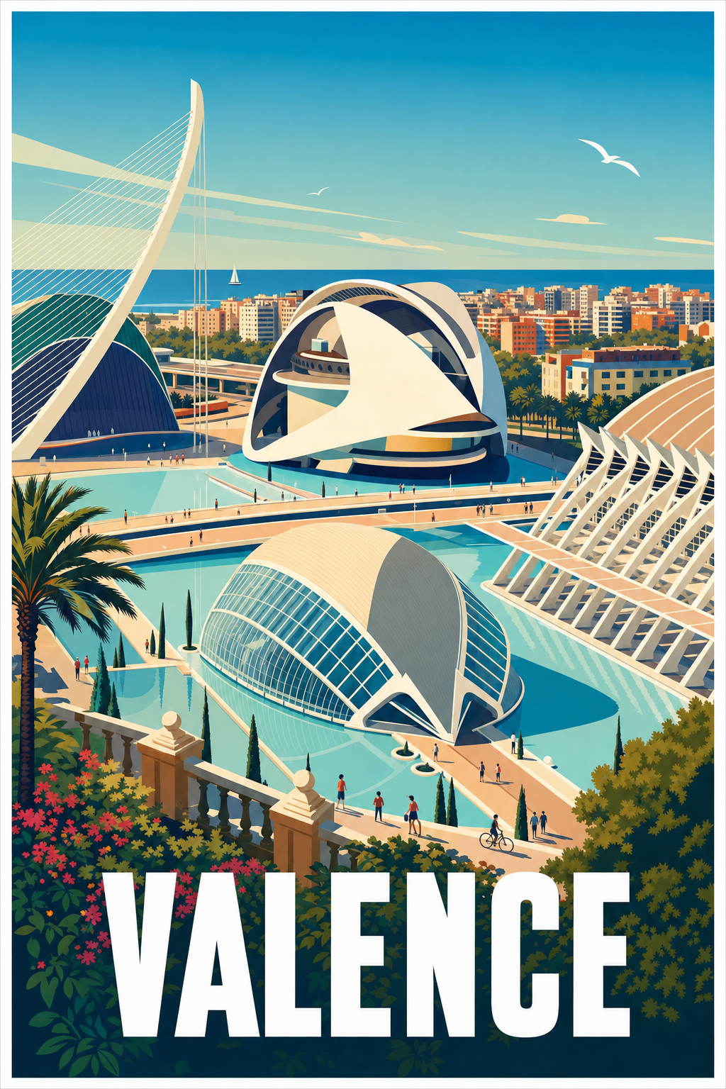 Affiche de Valence, Cité des Arts