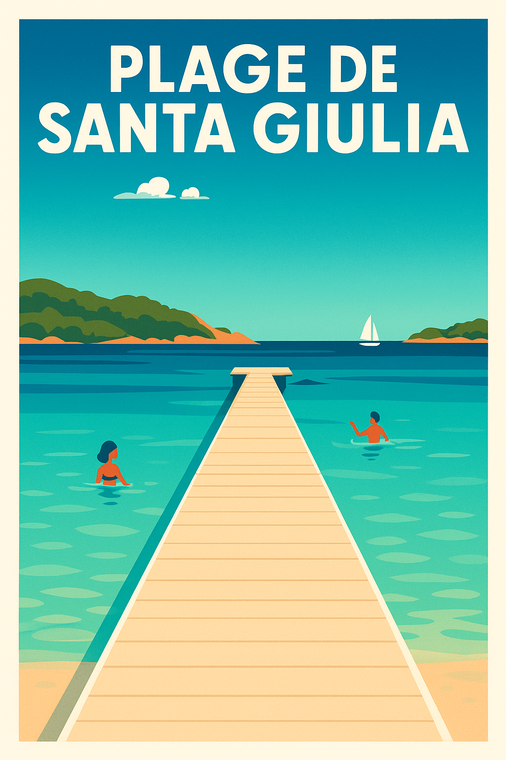 Affiche de Santa Giulia - Évadez-vous sur la plus belle plage de Corse