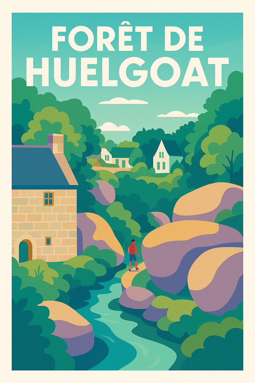 Affiche de Forêt de Huelgoat - Évadez-vous au cœur du chaos granitique breton