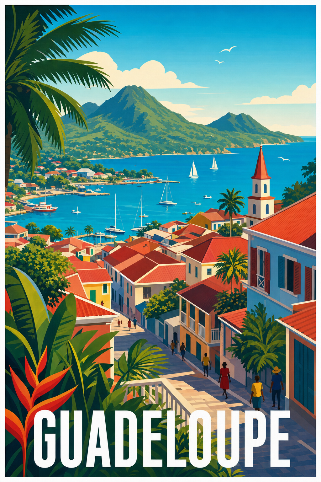 Affiche de la Guadeloupe