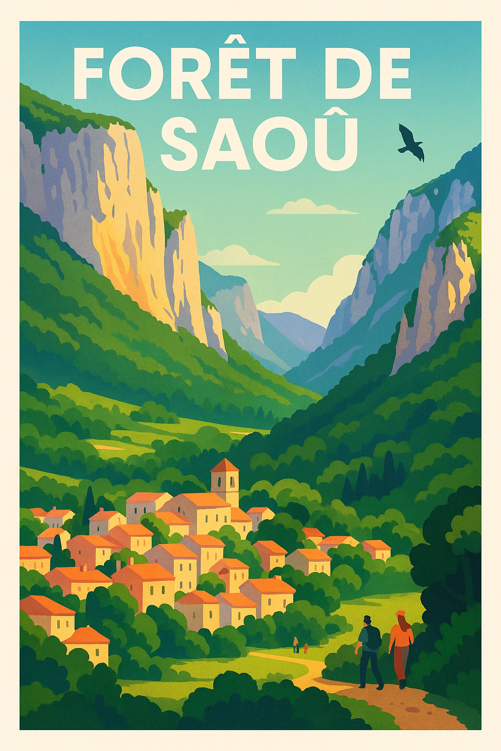 Affiche de Forêt de Saoû - L'éclat sauvage du synclinal perché