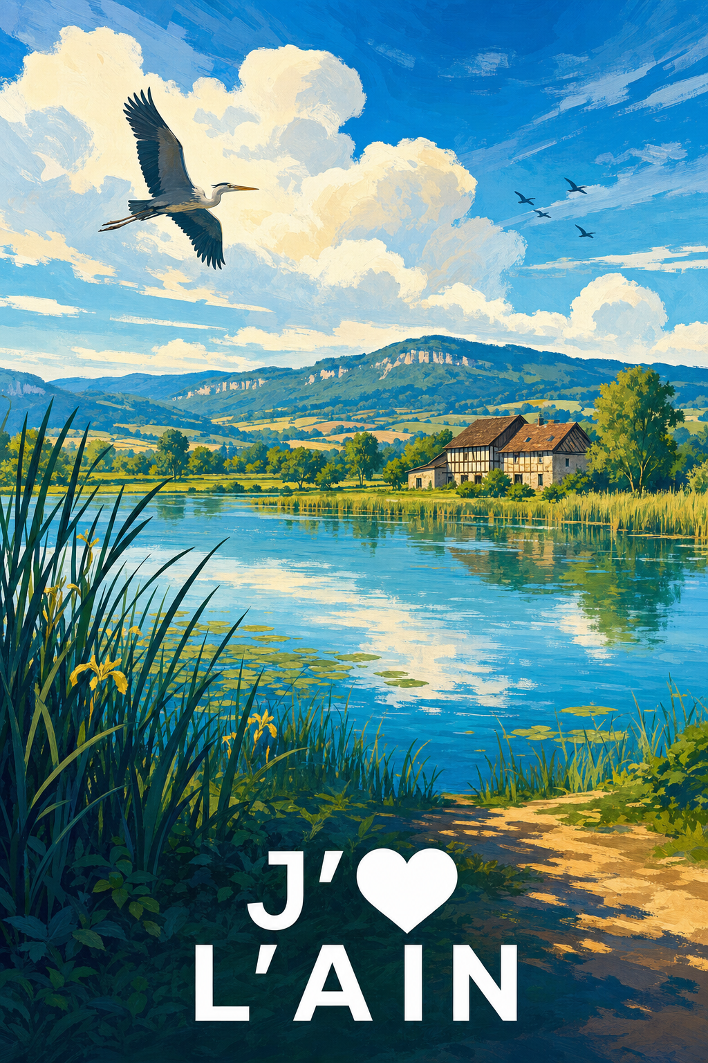 Affiche J'aime l'Ain