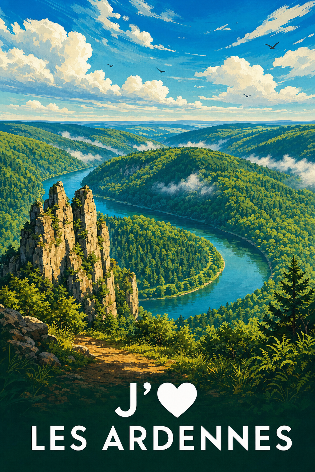 Affiche J'aime les Ardennes