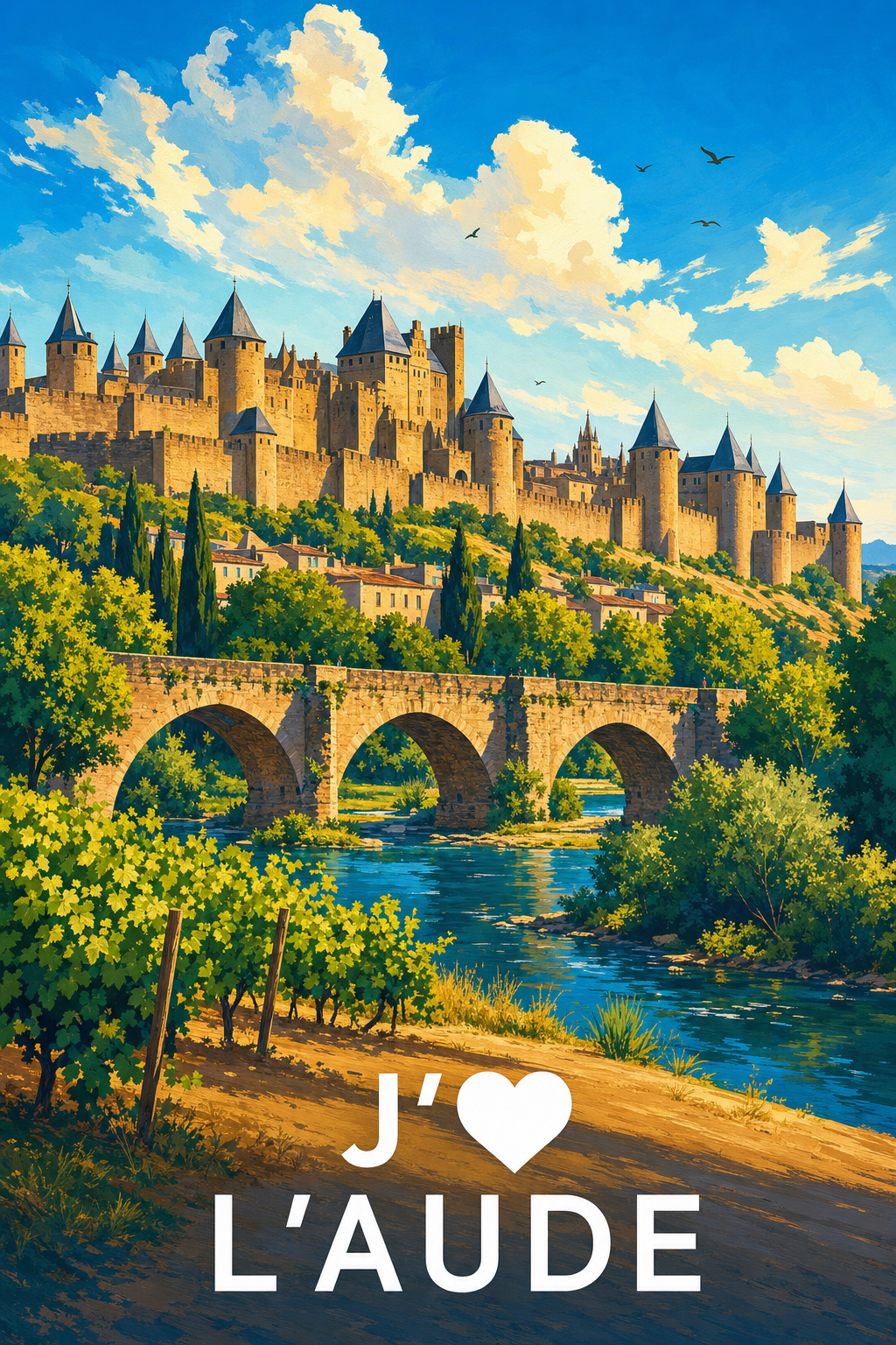 Affiche J'aime l'Aude