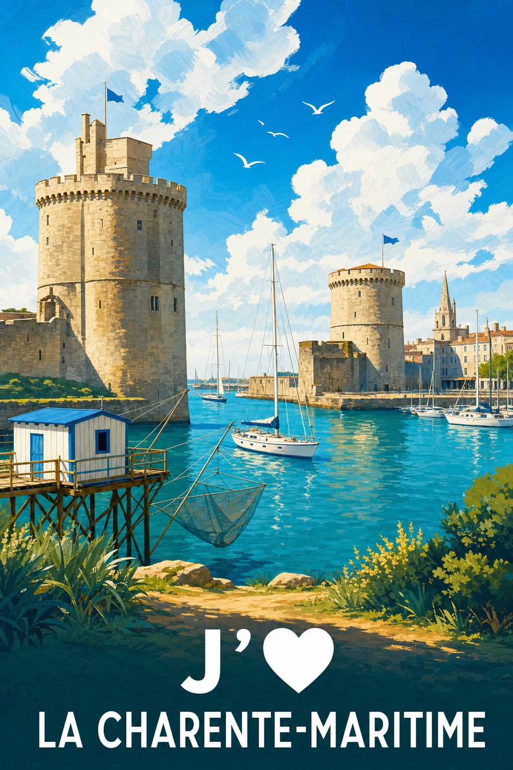 Affiche J'aime la Charente-Maritime