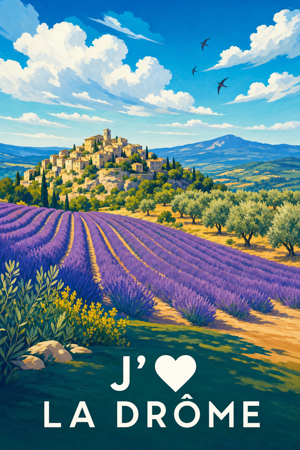 Affiche J'aime la Drôme