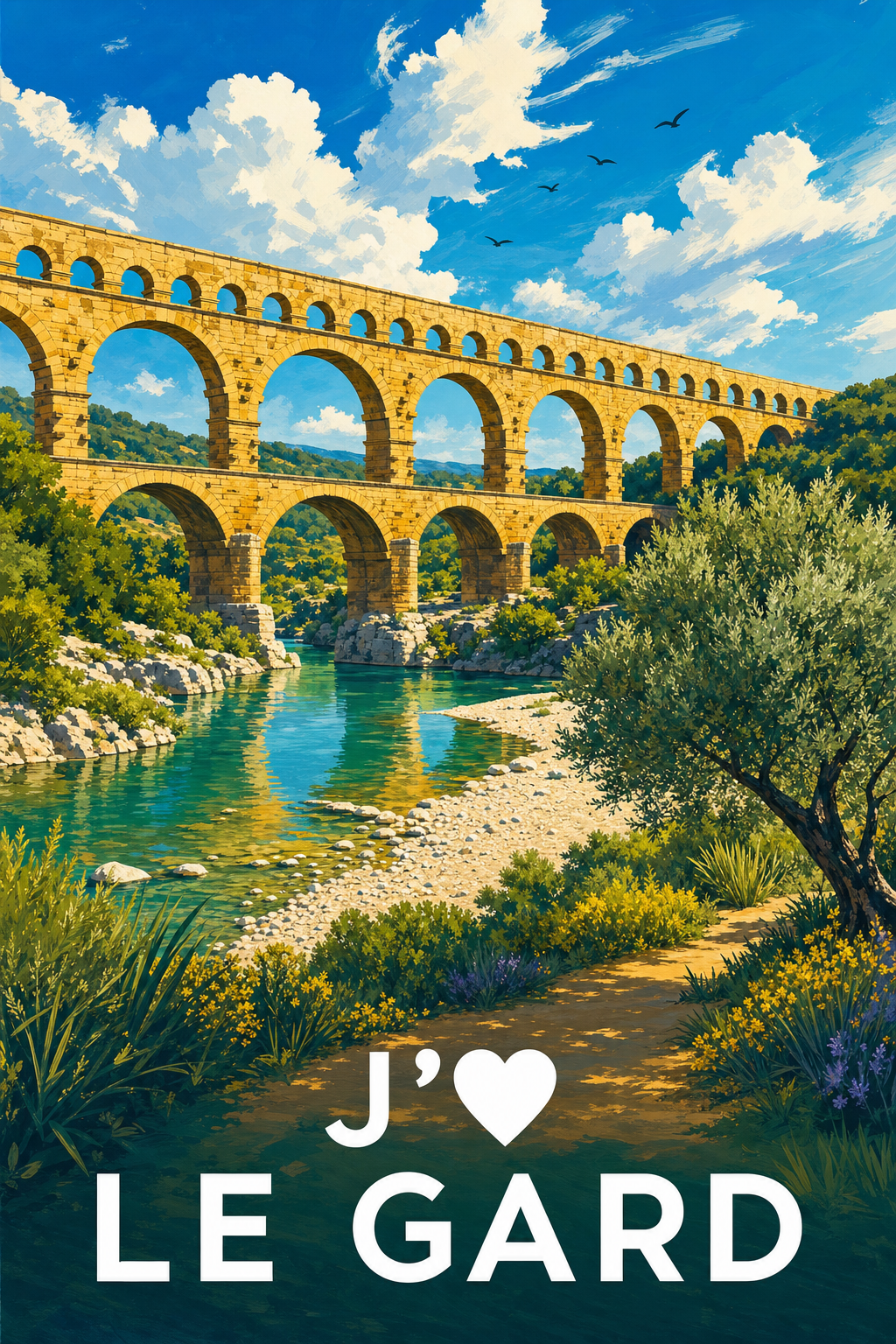 Affiche J'aime le Gard