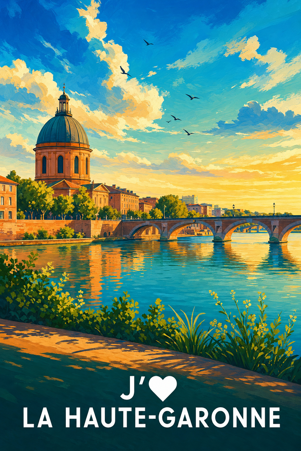 Affiche J'aime la Haute-Garonne