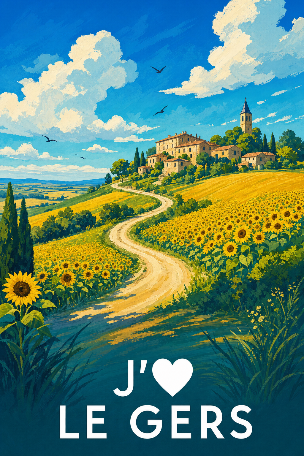Affiche J'aime le Gers