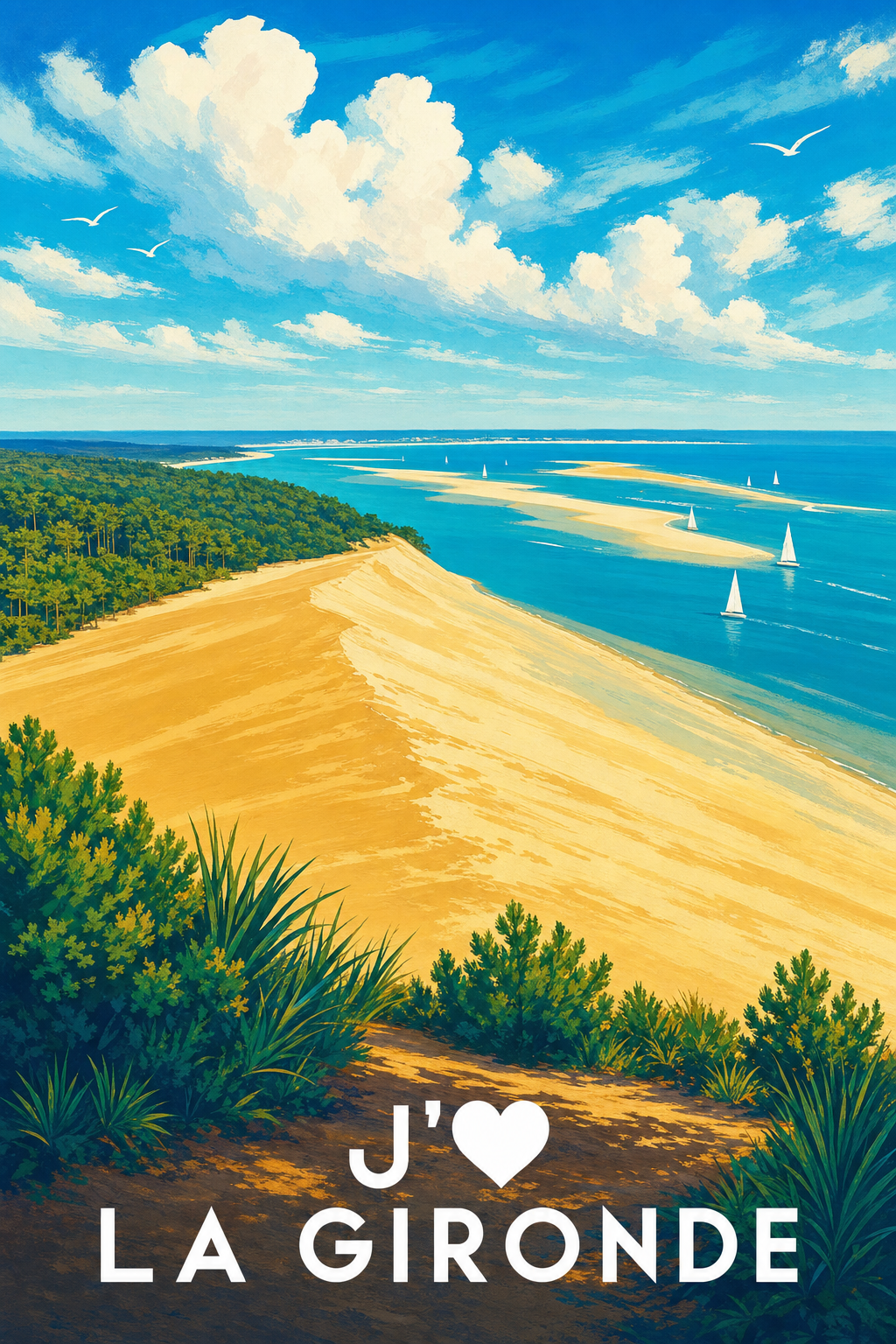 Affiche J'aime la Gironde