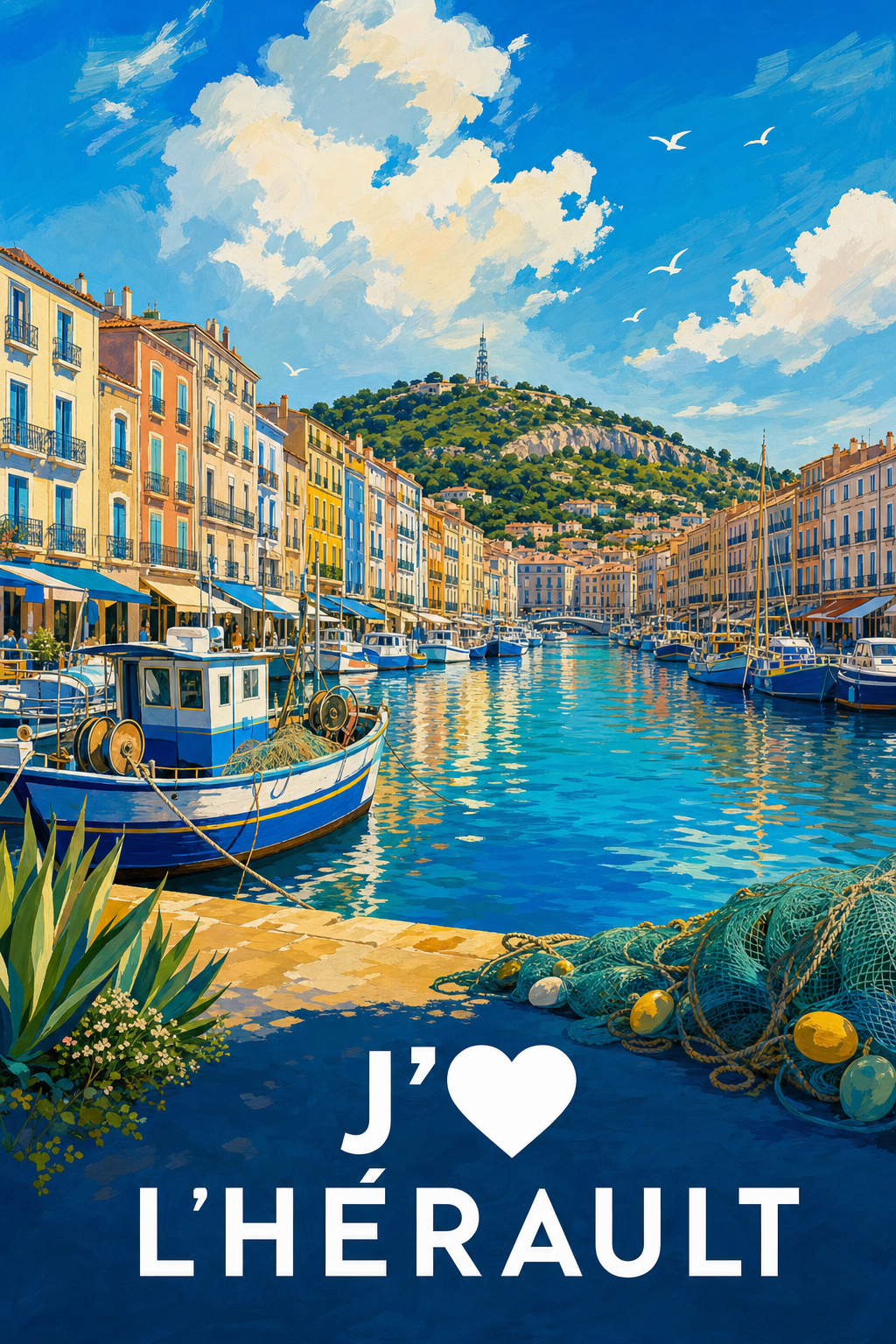 Affiche J'aime l'Hérault