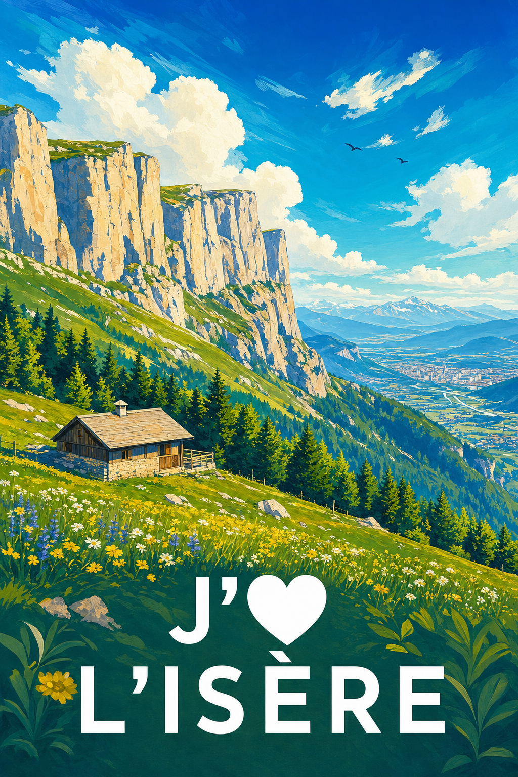 Affiche J'aime l'Isère
