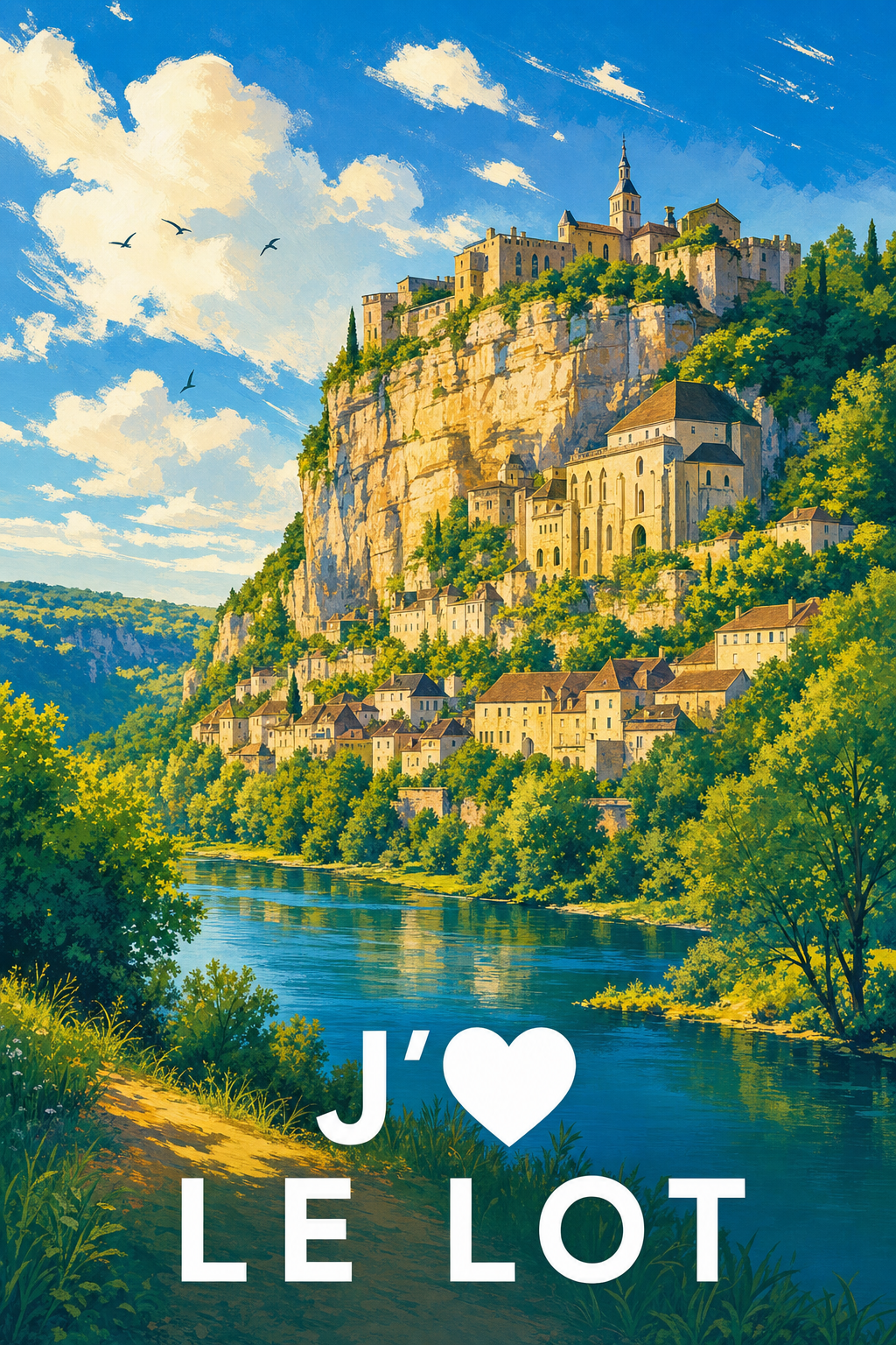 Affiche J'aime le Lot