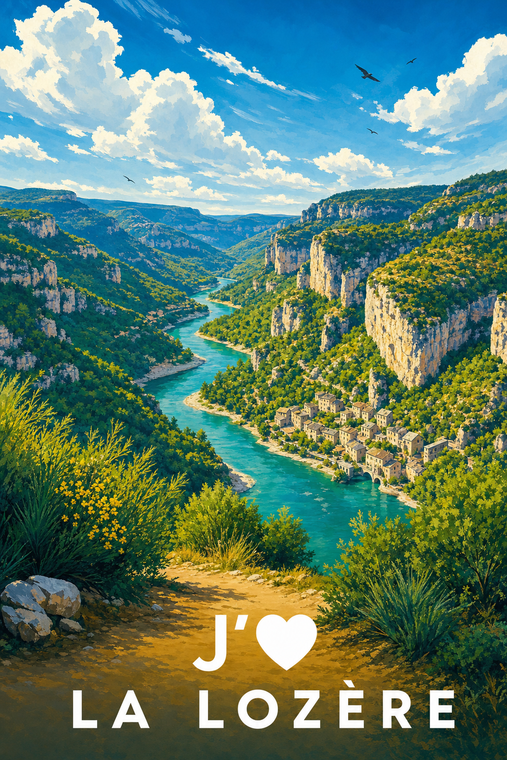 Affiche J'aime la Lozère