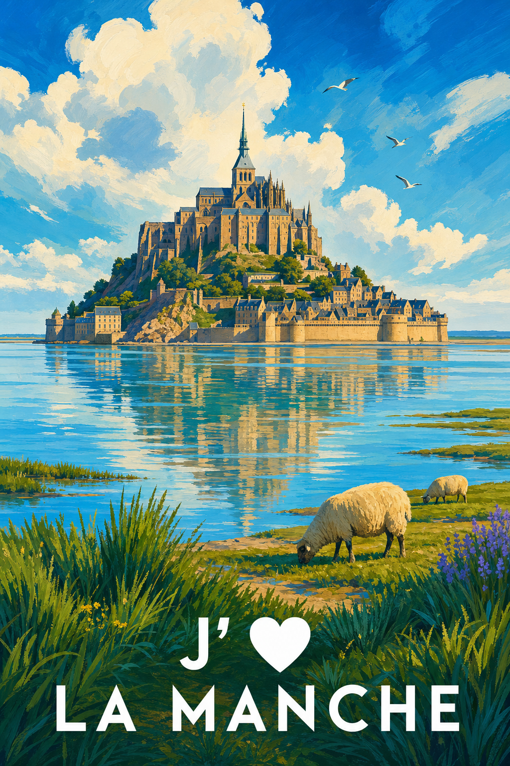 Affiche J'aime la Manche
