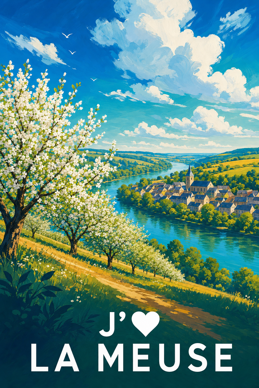 Affiche J'aime la Meuse