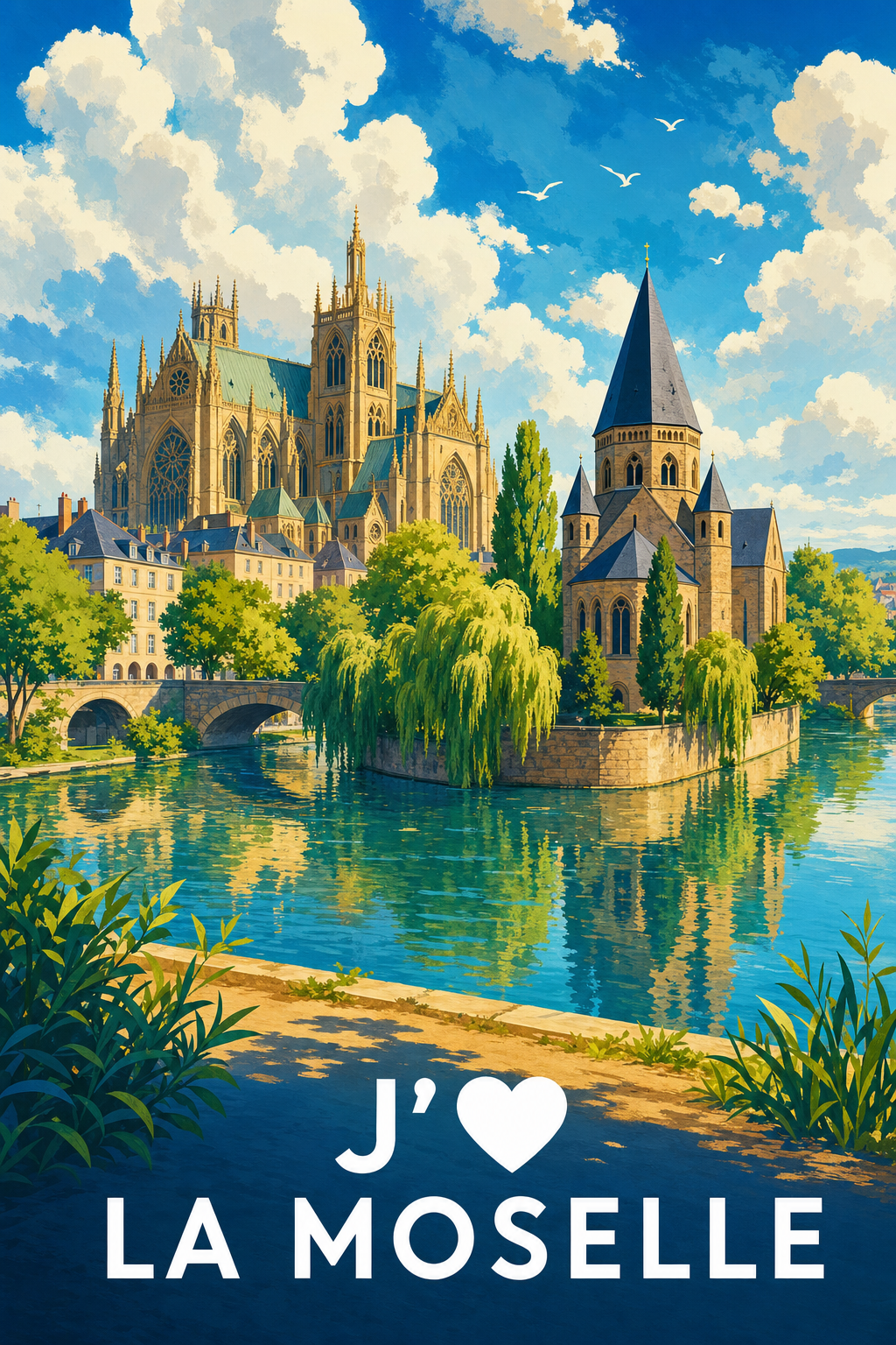 Affiche J'aime la Moselle