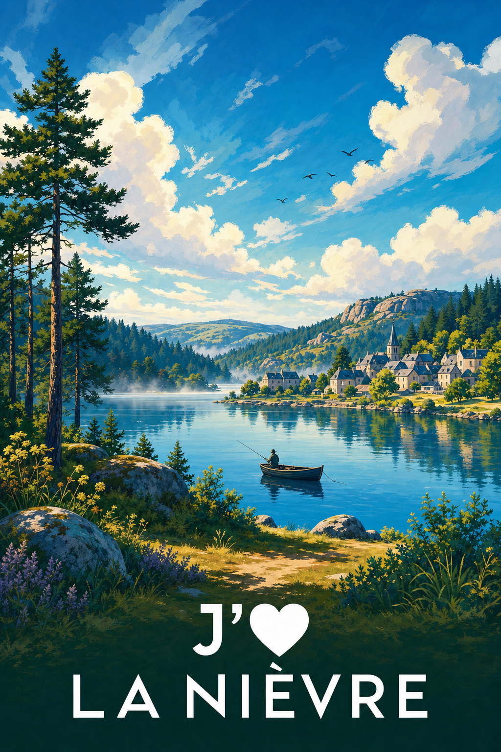 Affiche J'aime la Nièvre