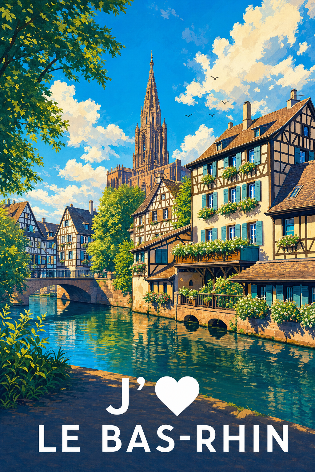 Affiche J'aime le Bas-Rhin