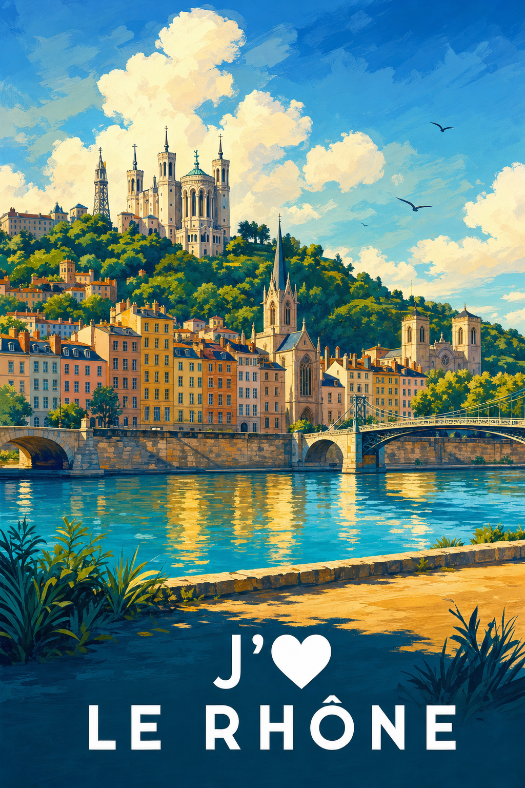 Affiche J'aime le Rhône