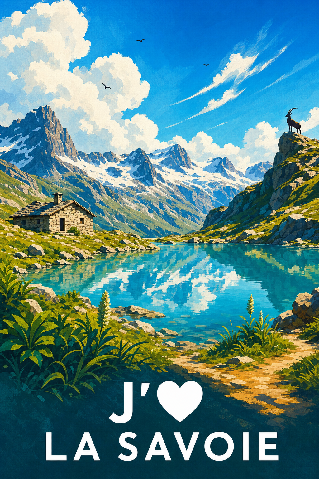Affiche J'aime la Savoie