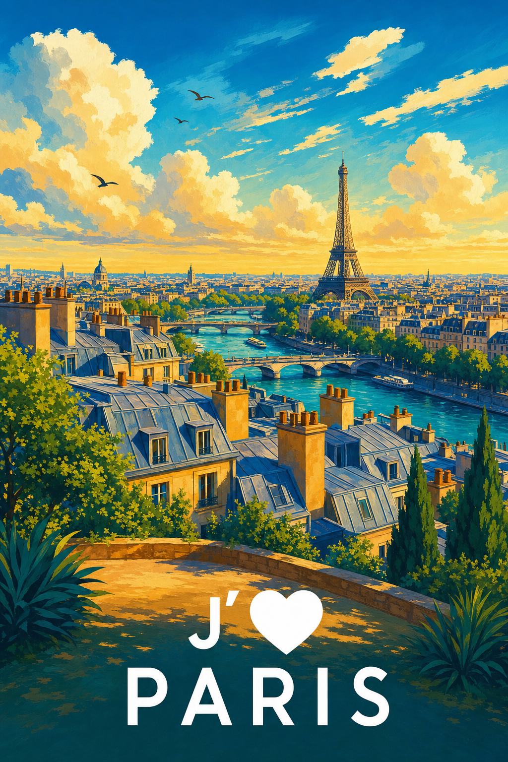Affiche J'aime Paris