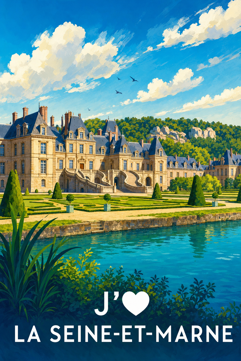 Affiche J'aime la Seine-et-Marne