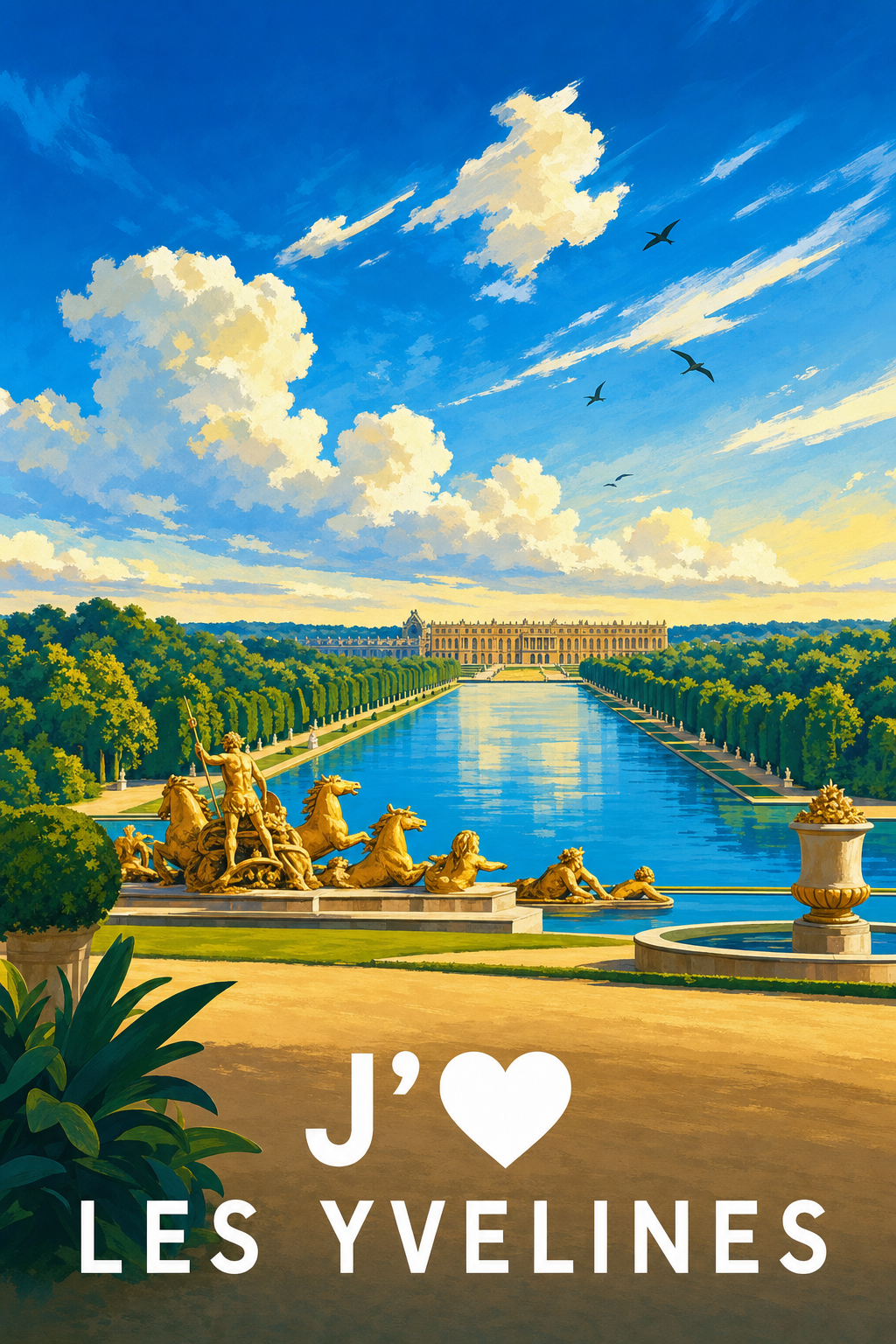Affiche J'aime les Yvelines