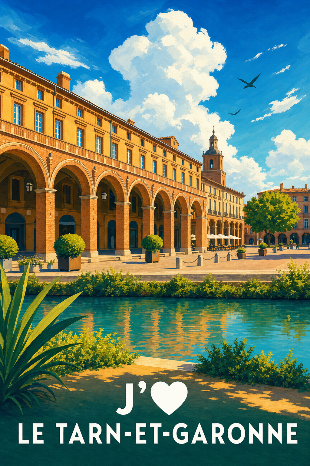 Affiche J'aime le Tarn-et-Garonne