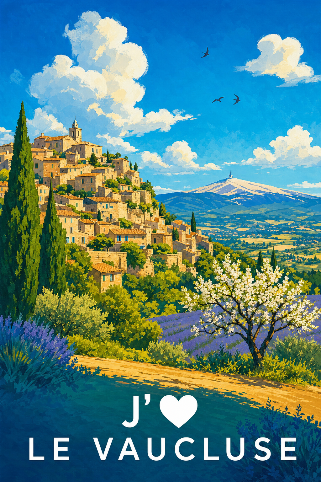 Affiche J'aime le Vaucluse
