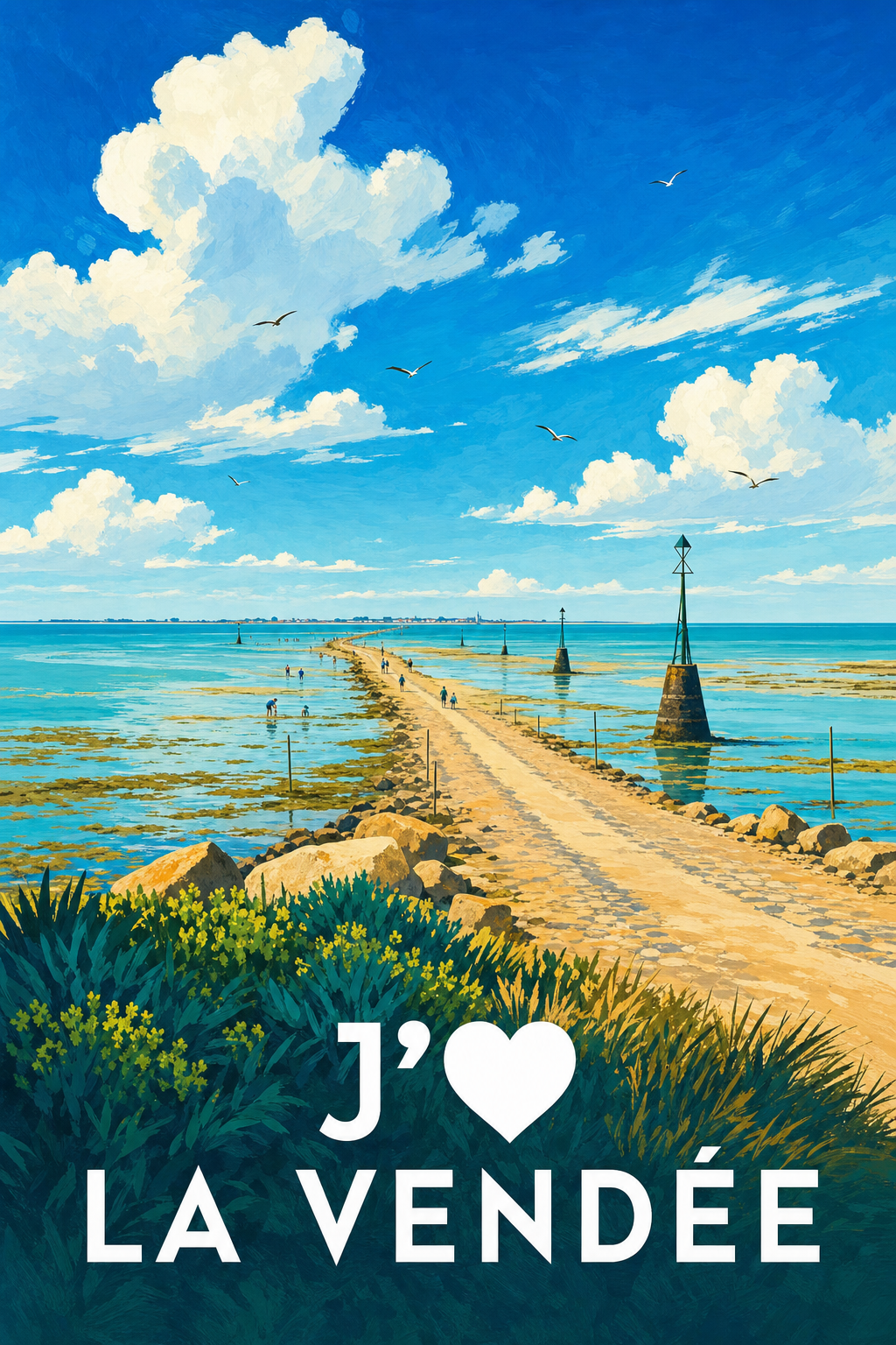 Affiche J'aime la Vendée