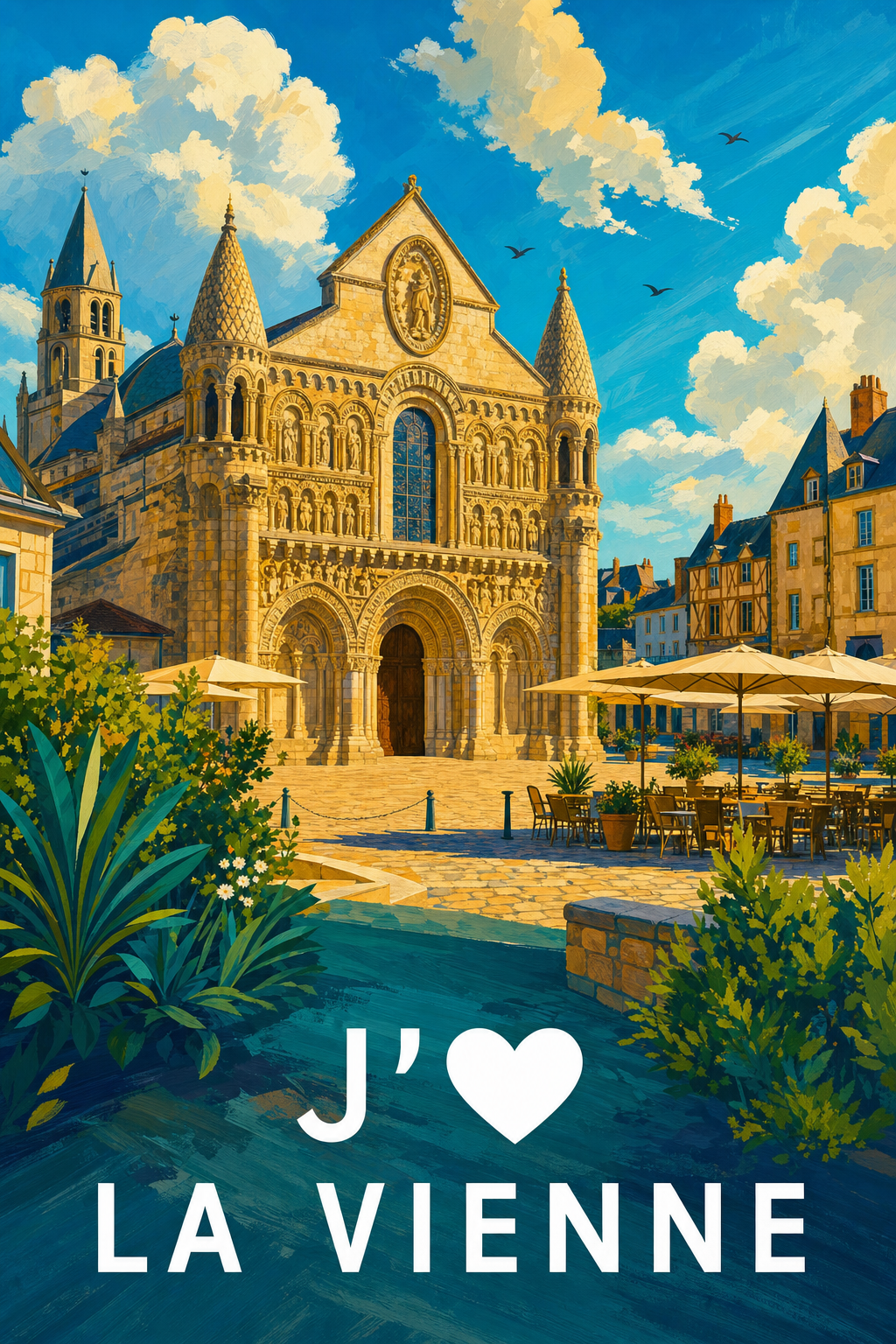 Affiche J'aime la Vienne