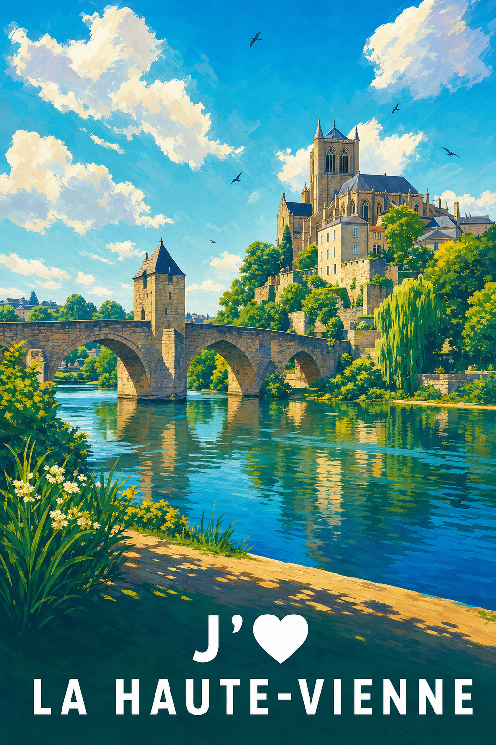 Affiche J'aime la Haute-Vienne