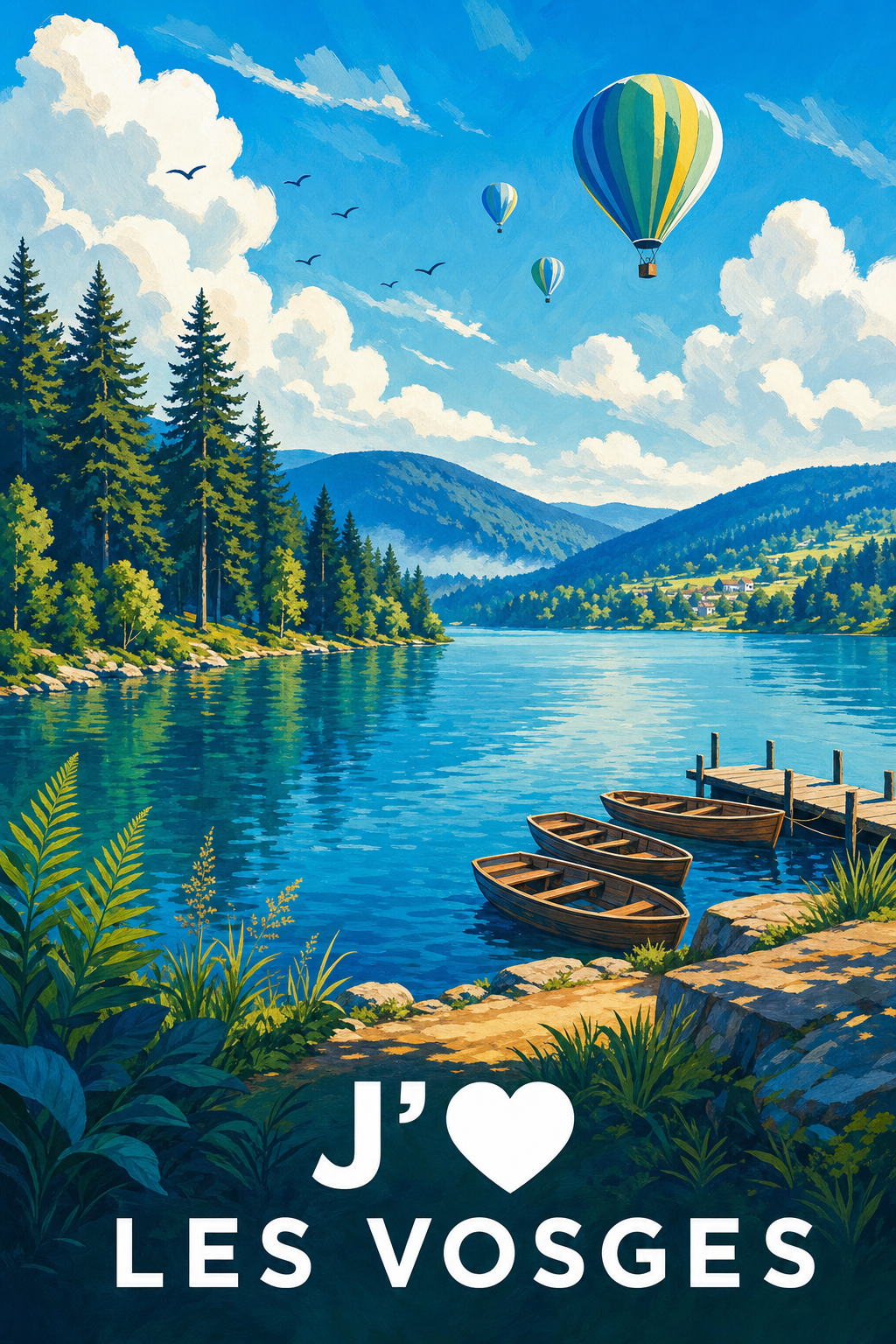 Affiche J'aime les Vosges