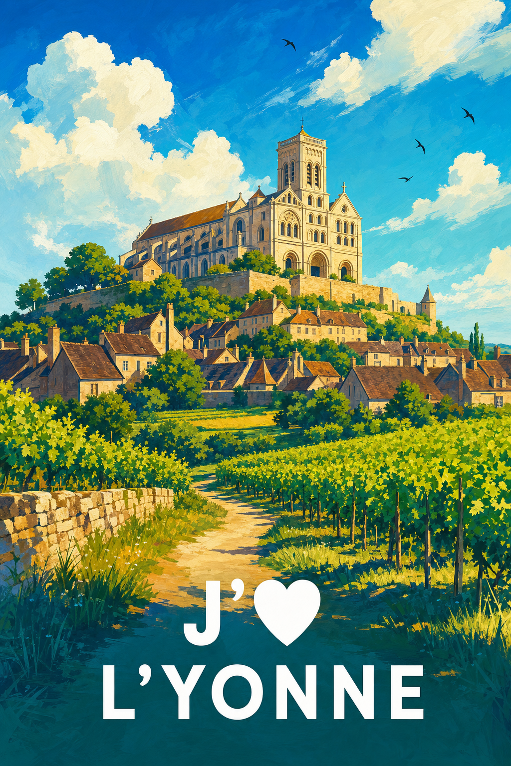 Affiche J'aime l'Yonne