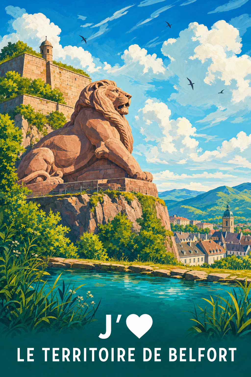 Affiche J'aime le Territoire de Belfort