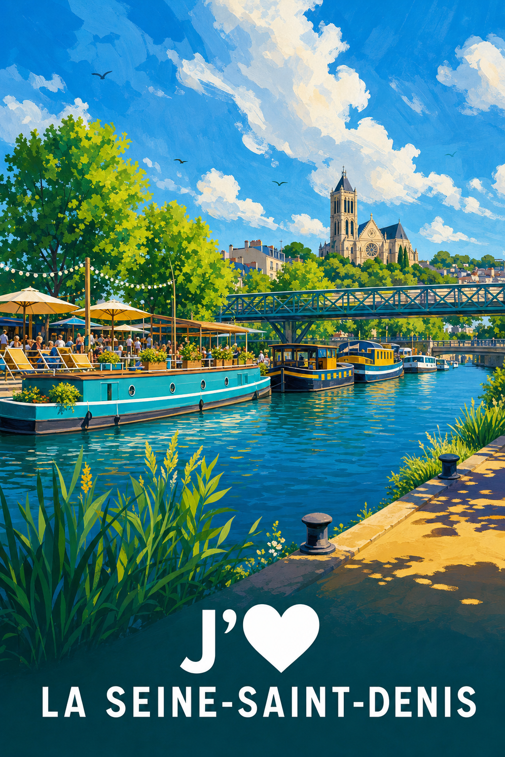 Affiche J'aime la Seine-Saint-Denis