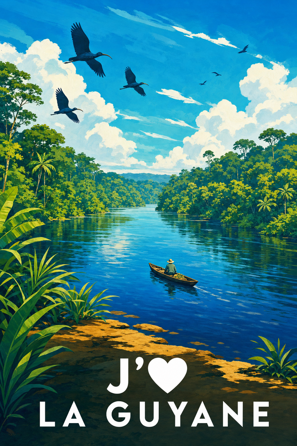 Affiche J'aime la Guyane