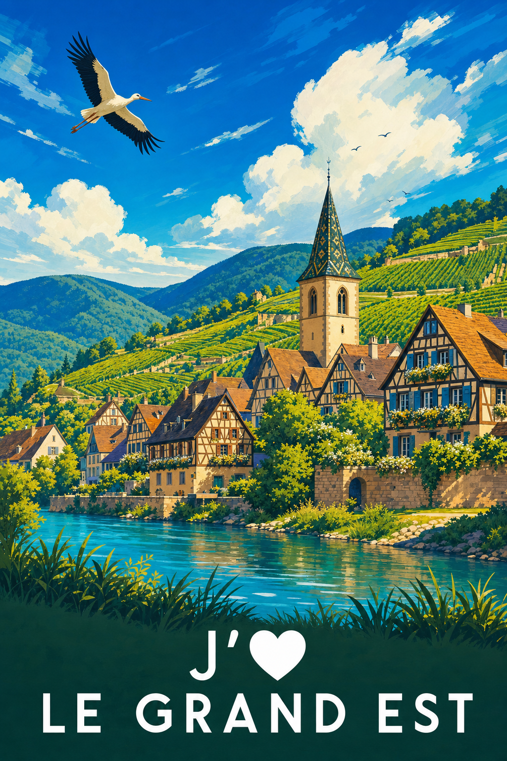 Affiche j'aime le Grand Est